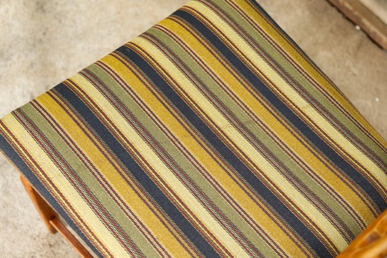 Image 1 of 4x oak and wool dining room chairs by Henning Kjaernulf, 1960's