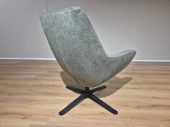 Image 1 of Montel Caesar - Swivel armchair - NEW - Green - Gray - Fabric