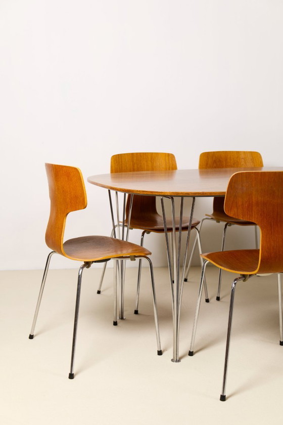 Image 1 of Piet Hein & Bruno Mathsson Superellipse Dining Table, 1970's, Fritz Hansen