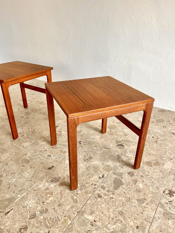 Image 1 of 2x Danish Modernism 1960s Side Tables Teak