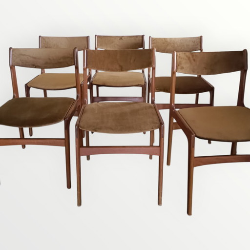 6 chaises de salle à manger vintage Erik Buch