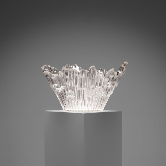 ‘Norrsken’ grote glazen kom van Tauno Wirkkala voor Humppila Oy, Finland, jaren 70 – Schalen, Glass (photo 2 of 6)