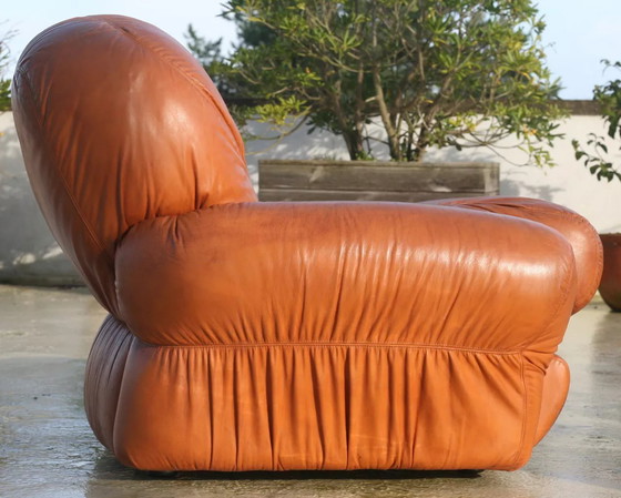 Image 1 of Fauve" Leather Modular Sofa