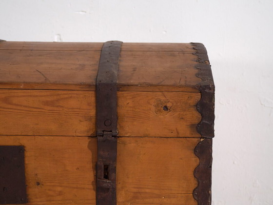 Antieke kist met metalen structuur (ca. 1900) #80 – Opbergkast, Rustic (photo 36 of 40)