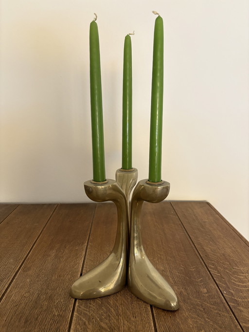 Vintage 1960s candlesticks