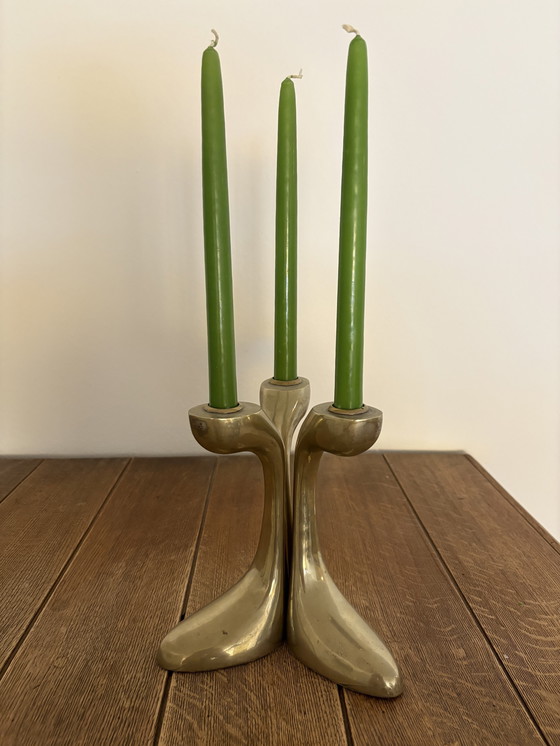 Image 1 of Vintage 1960s candlesticks