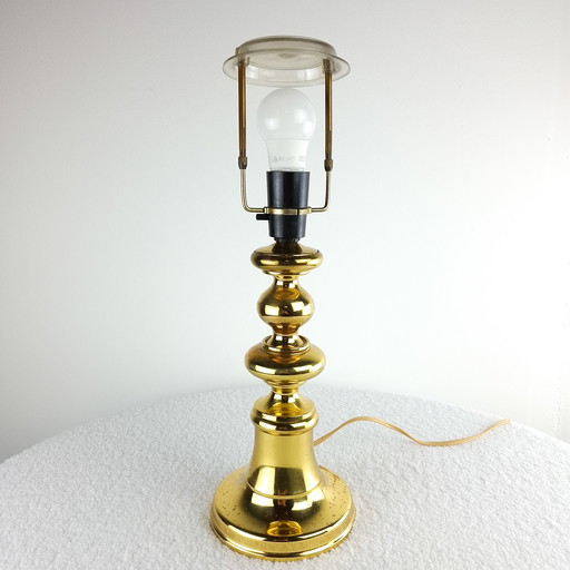 Lampe de table vintage en laiton, années 60/70, style milieu du siècle