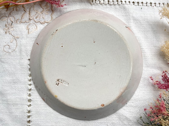 Antique French Nevers Faience Deep Plate, 19th Century – Crockery (photo 7 of 9)