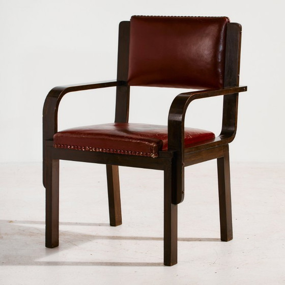 Image 1 of MK10478 Escritorio y sillón Art Déco, Juego de 2