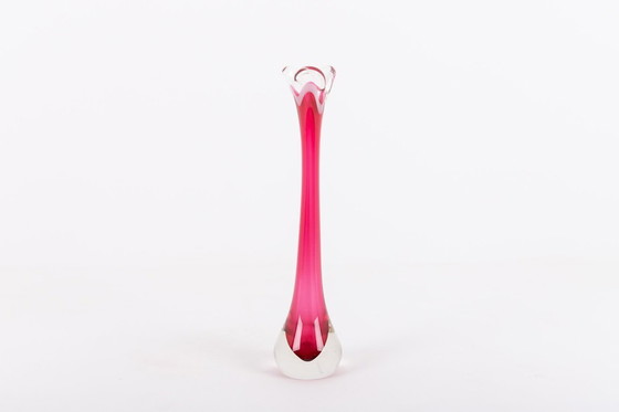 Image 1 of Glass vase by Paul Kedelv for Flygsfors, Sweden 1950’s