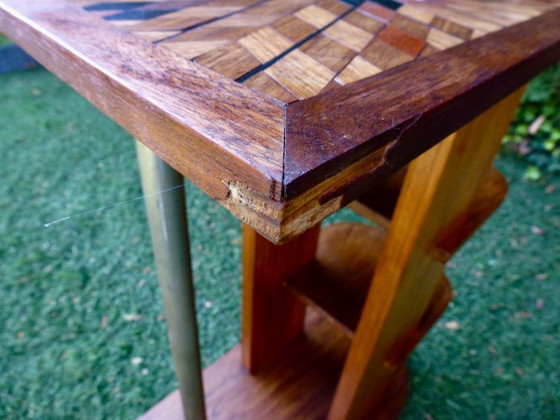 Image 1 of Table d'appoint Art-Déco moderniste dans le style de Michel Duffet.