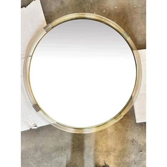 Image 1 of Italian Grand Murano Glass Venetian Wall Mirror by Simoeng