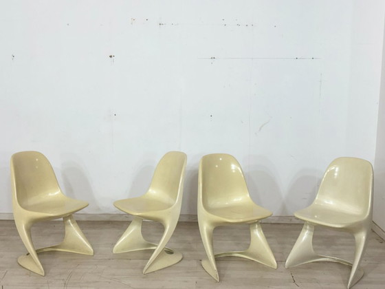 Image 1 of Set van 4 Casalino Casala stoelen / eetkamerstoelen / tuinstoelen – vintage ruimtetijdperk