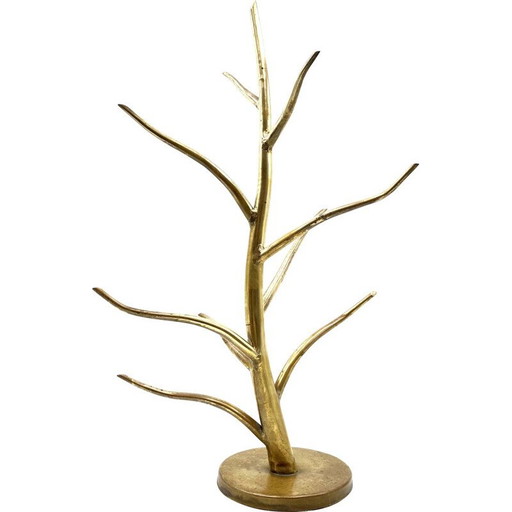 Jardinière vintage en laiton apparent, Italie 1970