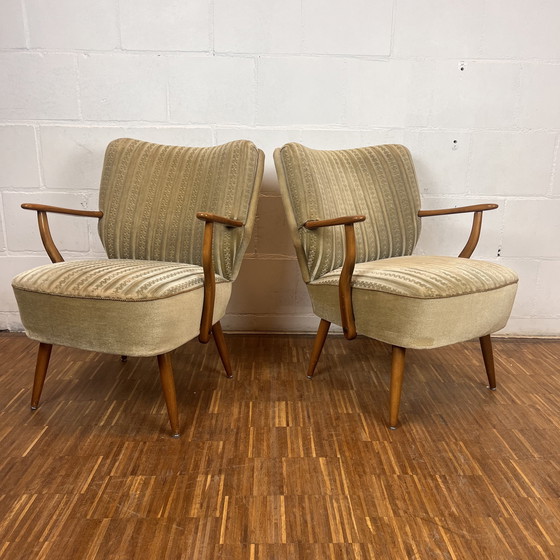 Image 1 of Set van 2 Vintage Cocktail Club Stoelen, jaren 1960