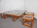 Tavolino componibile Roche Bobois anni '80