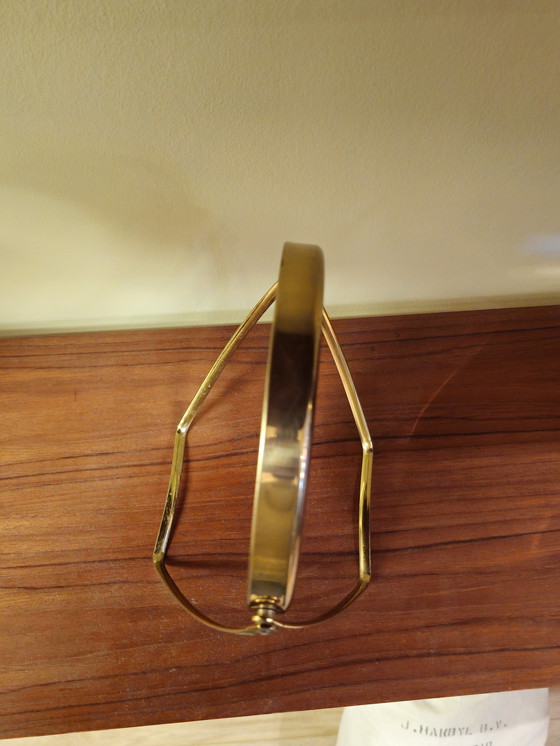 Image 1 of Vintage Messing Make-up Spiegel Kaptafel Makeup