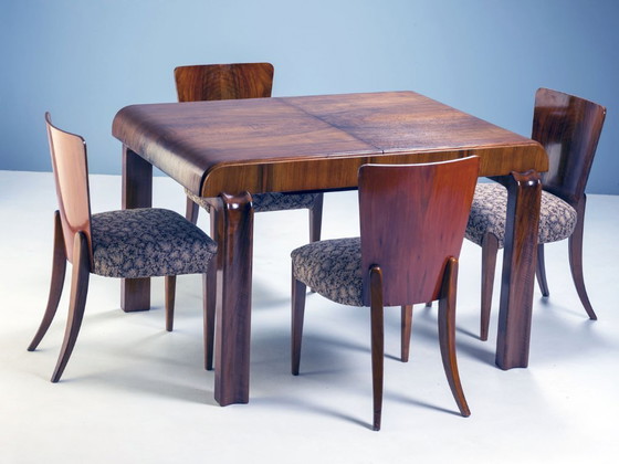 Image 1 of Vintage uitschuifbare eettafel, jaren 30