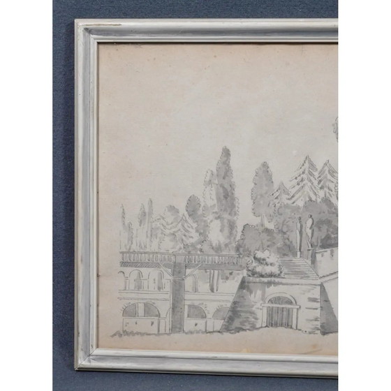 Frühes 19. Jahrhundert Constant Bourgeois Du Castelet (1767–1841) Paar Tuschezeichnungen — Ansichten von (photo 16 of 17)