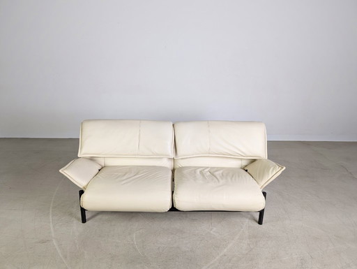 Cassina Veranda Sofa Couch 1980 Vico Magistretti leder hell