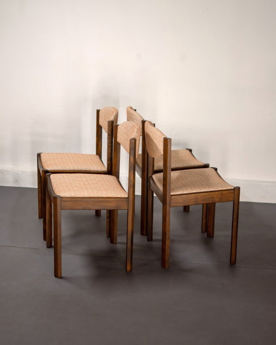 Image 1 of 4 x Scandinavian beech chairs, 1960s