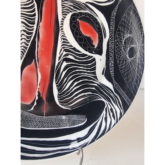 Image 1 of Hanna Modrzewska Nowosielska, assiette décorative, années 1960