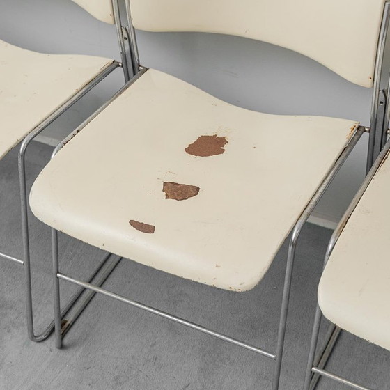 Image 1 of SET DI 6 SEDIE ROWLAND GF 40/4, DESIGN VINTAGE ANNI '60, ANTIQUARIATO MODERNO