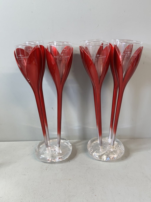 Moët & Chandon Champagneglazen - Set van 8 – tafelaccessoires, Glass, Plastic (photo 2 of 15)