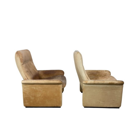 Image 1 of Pair of De Sede DS-50 leather lounge armchairs – Swiss design – vintage mid-century