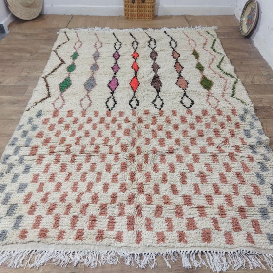 Image 1 of Colorful Berber Rug – Kleurrijk Berbertapijt | Moroccan Wool Rug 280 × 195 cm