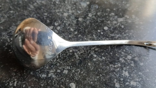 Antique silver jam spoon, 1919 jam spoon