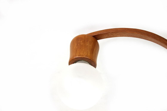 Image 1 of Como nueva Domus Danish Mid Century Teak Chandelier / Lámpara de araña, lámpara de techo de la vendimia