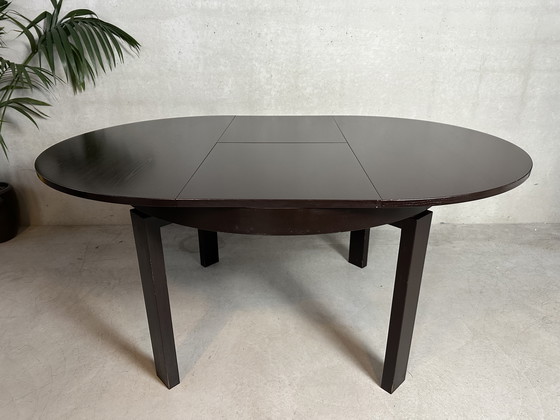 Image 1 of Adjustable vintage dining table (round/oval) - 1970s