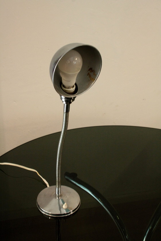 Image 1 of Vintage chrome table lamp, Italy 1960s