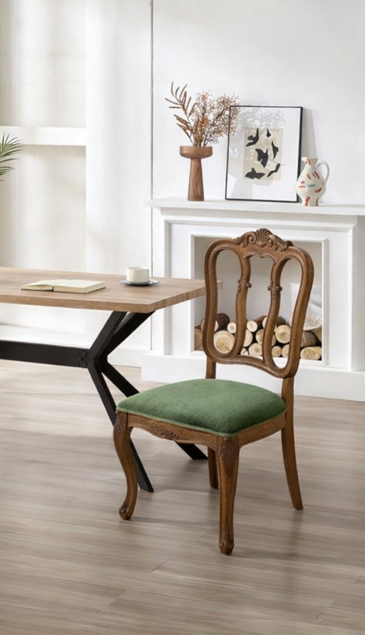 Wooden chair - Louis XVI style - 1960s/70s