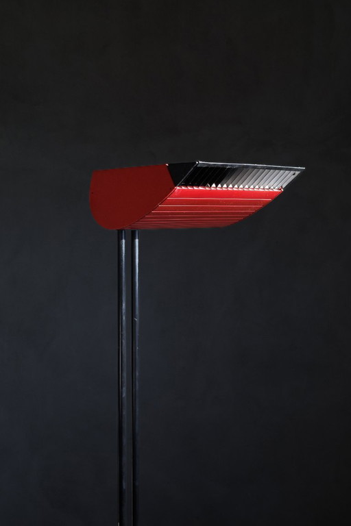 Rote Stehlampe, 1970er Jahre