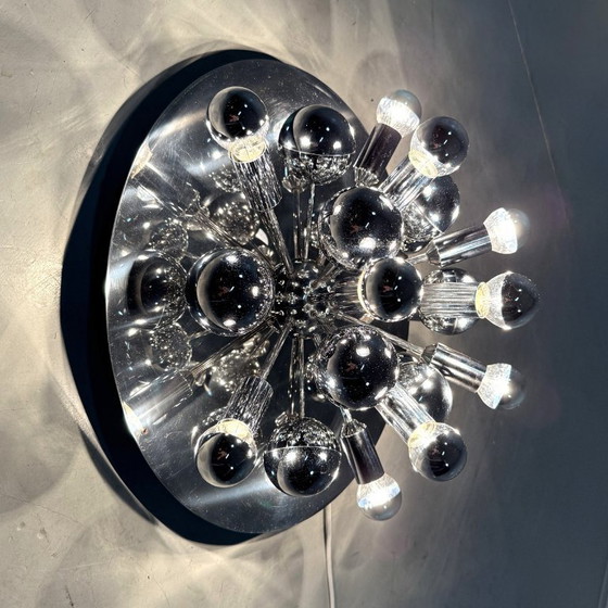 Image 1 of Lampada da parete e soffitto Cosack Sputnik cromata, anni '60
