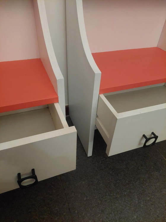 Image 1 of Set di 2 comodini vintage Space Age, anni '70