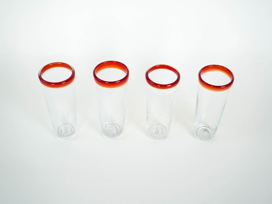 Image 1 of Set di quattro bicchieri, design italiano, anni '70, made in Italy