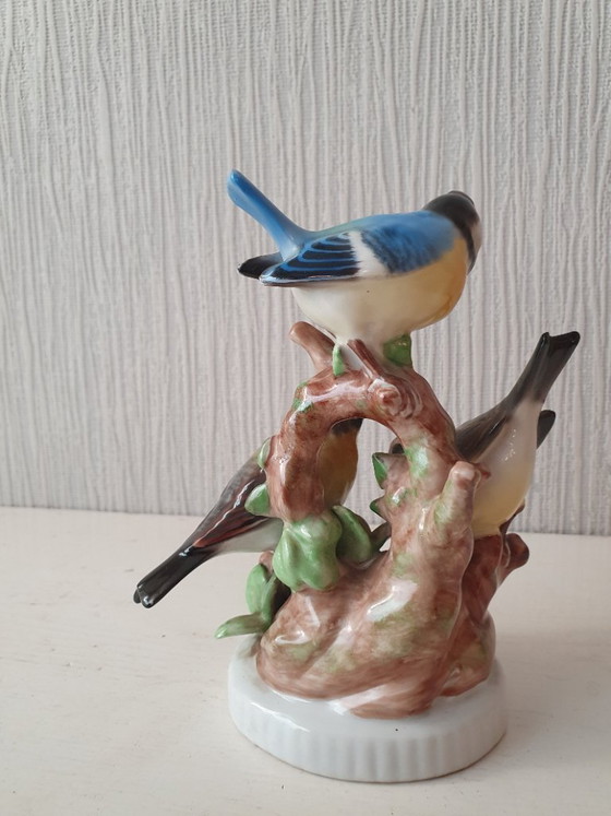 Statuetta in porcellana – 3 Cinciallegre – Gerold Porzellan Bavaria – Oggetti decorativi, Porcelain (photo 4 of 13)