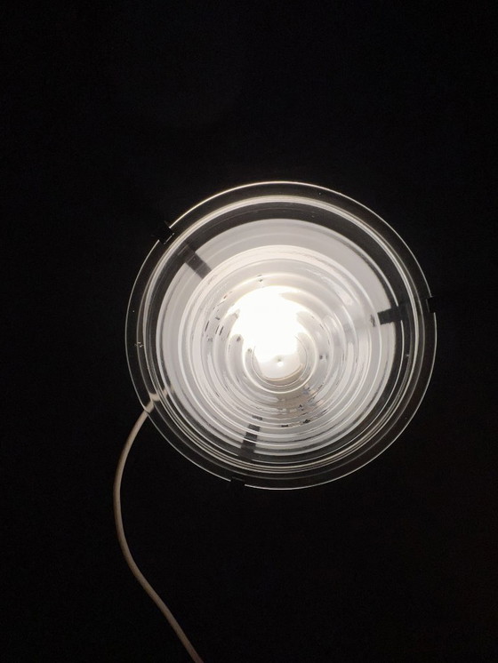 Image 1 of Plafonnier vintage Massive – en verre côtelé en forme de pyramide – années 1990