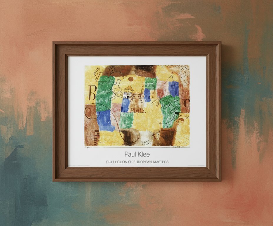 Klee, Paul - La L-Platz en construcción - Impresión artística