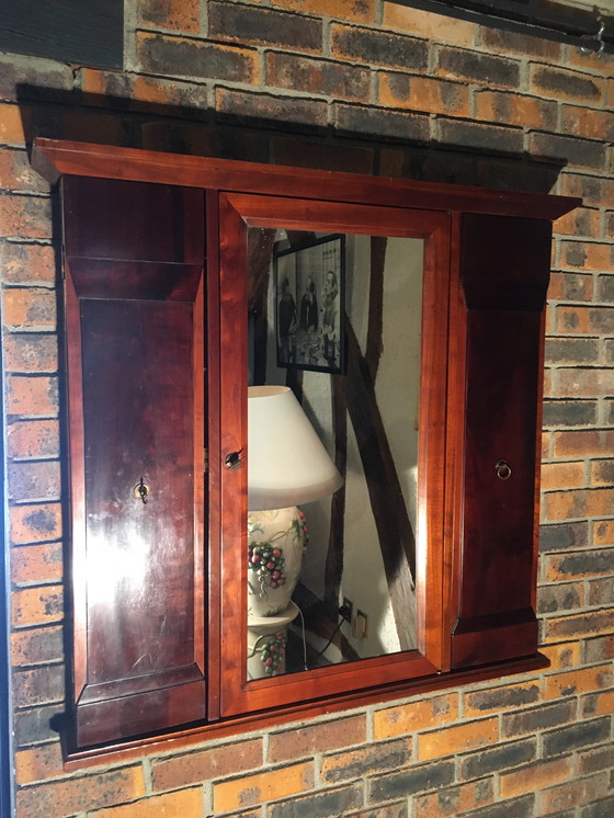 Image 1 of Arazzo vintage in legno di ciliegio &quot;Felix Monge&quot; con specchi