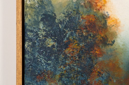 Wildzwemmen bij zonsondergang – schilderijen tekeningen, Canvas (photo 2 of 18)