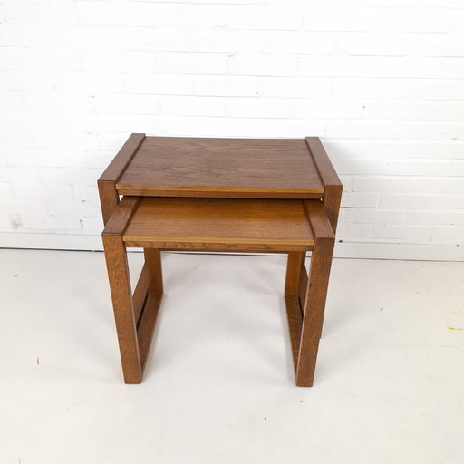 Mueble minimalista vintage de roble Mimiset de los años 70, moderno de mediados de siglo