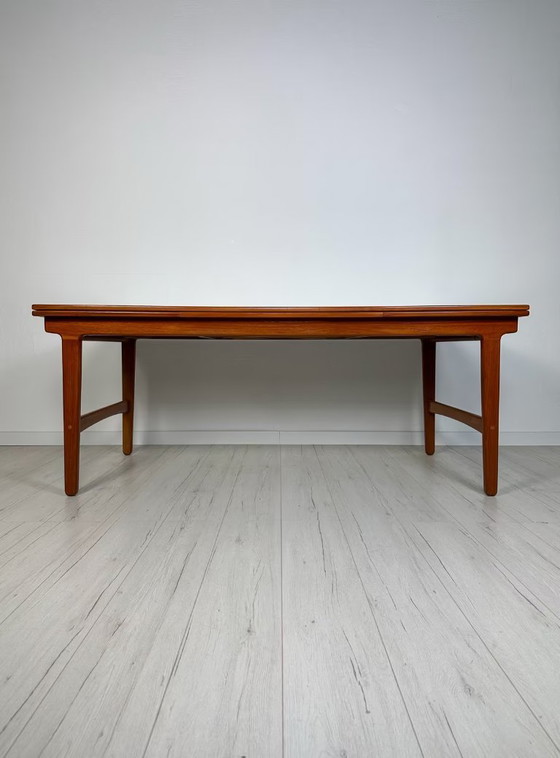 Image 1 of XL Vintage Danish Teak Extendable Dining Table 60s