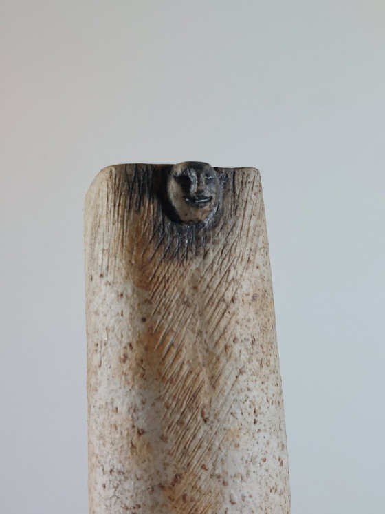 Image 1 of Vaso in ceramica d'artista con decorazione a graffiti vintage di metà secolo