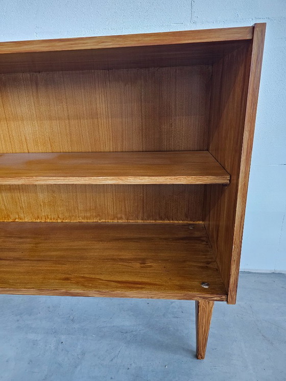 Vintage Mid-Century Lowboard / Bookcases, 60s/70s Scandinavian Style, Wood, Brown, Mid Century Modern (photo 10 of 13)