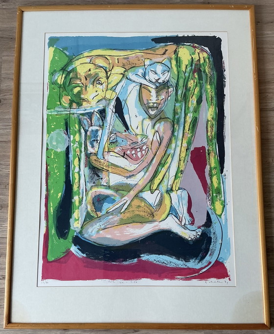 Anton Vrede - “Sol-Ya-Koo”, serigrafia (incorniciata) – Arte, Carta, Legno (photo 10 of 14)