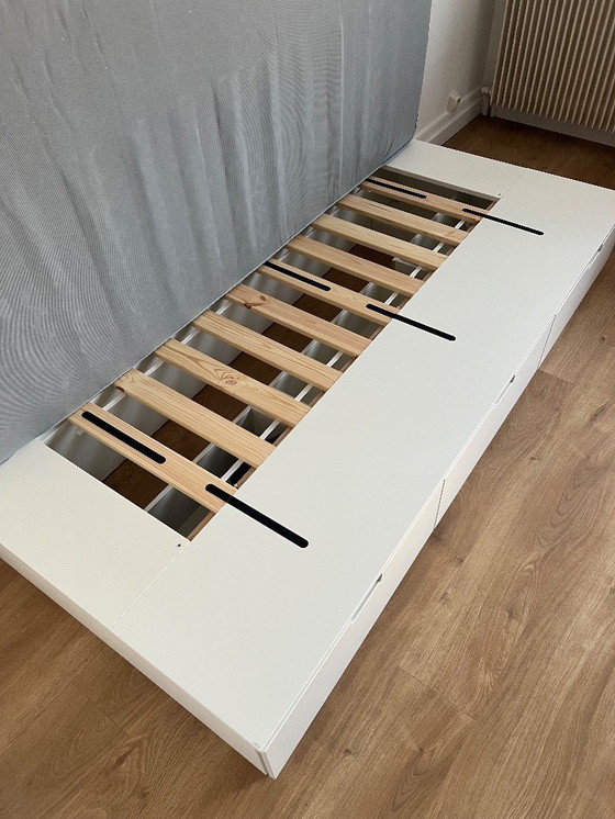 Image 1 of Ikea - lit (Nordli) avec matelas (Vesteröy)